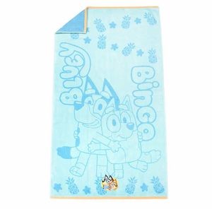 Bluey & Bingo Beach towel with Embroidered (86 cm X 160 cm )